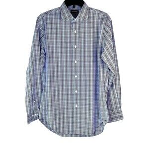 NWOT Esquire Mens Long Sleeve Button Down Performance Slim Fit 15 1/2 (32/22)